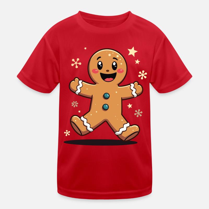 Lebkuchenmann Kinder Funktions-T-Shirt