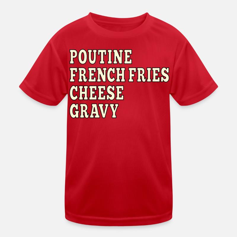 Poutine de restauration rapide canadienne T-shirt sport Enfant