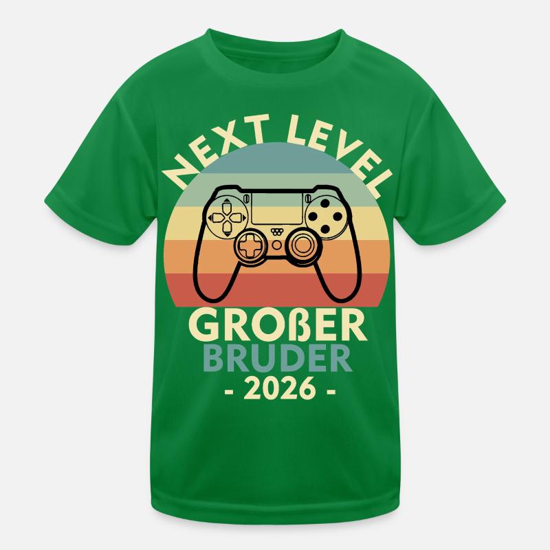 Next Level Großer Bruder Loading 2026 Geschwister Kinder Funktions-T-Shirt