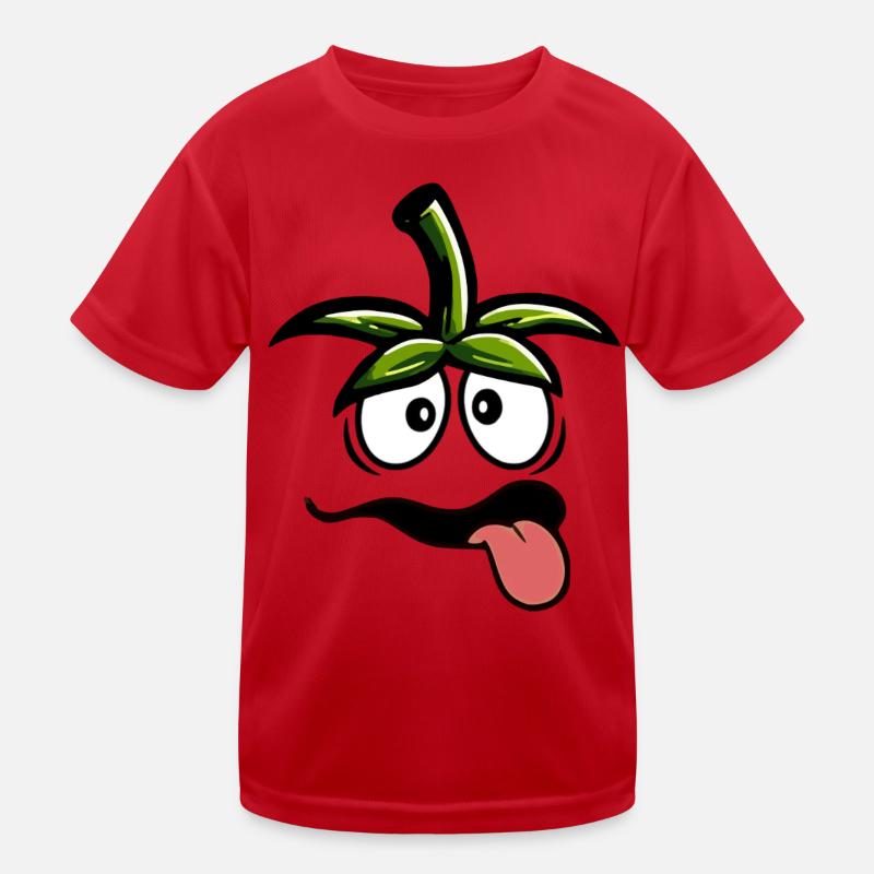 Déguisement de carnaval drôle de tomate T-shirt sport Enfant