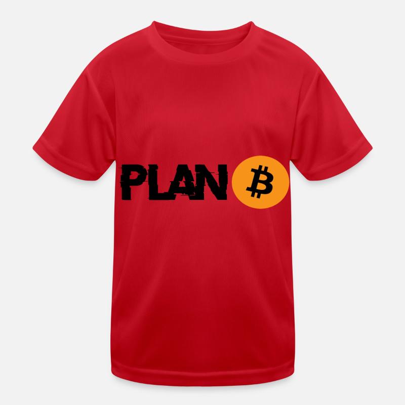PLAN Bitcoin B Kinder Funktions-T-Shirt