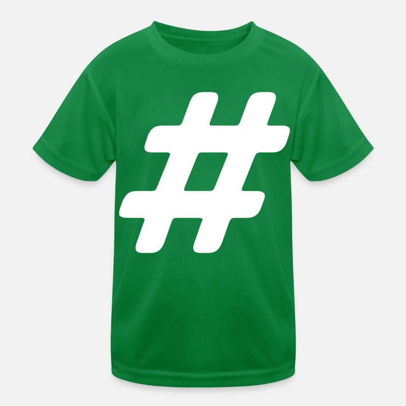 Hashtag Kinder Funktions-T-Shirt