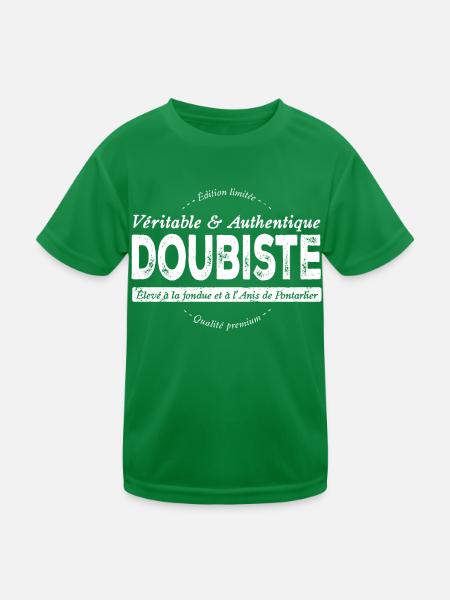 Doubiste du Doubs - T-shirt sport Enfant - vert - Devant
