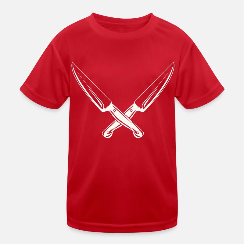 messer 2 Kinder Funktions-T-Shirt