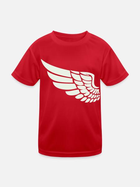 flügel 01 - Kinder Funktions-T-Shirt - Rot