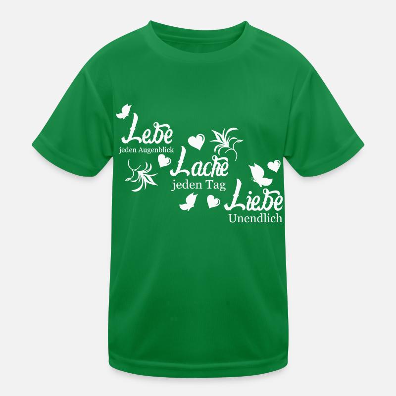 Lebe Lache Liebe Kinder Funktions-T-Shirt