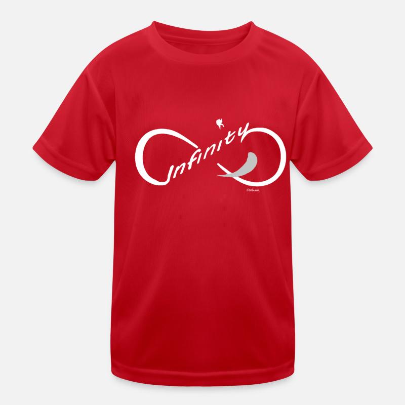 Gleitschirm Paragliding Berge Linie Infinity Kinder Funktions-T-Shirt
