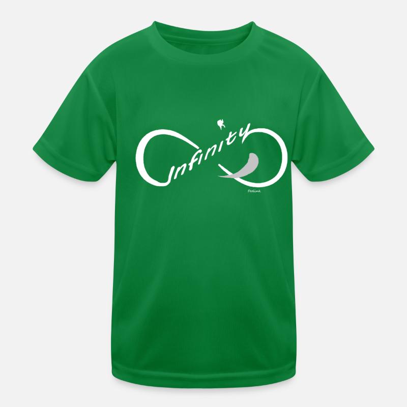 Gleitschirm Paragliding Berge Linie Infinity Kinder Funktions-T-Shirt