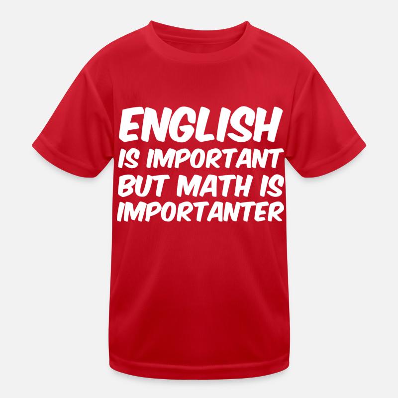 Math Is Importanter - Mathe Prof Sort Drôle T-shirt sport Enfant