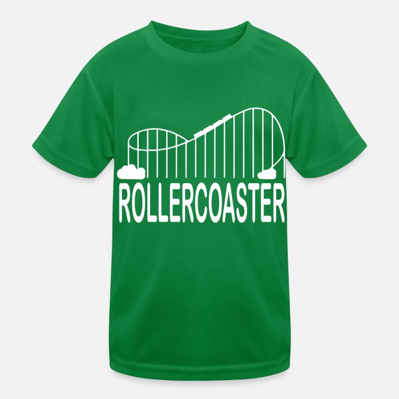 Rollercoaster Achterbahn Kinder Funktions-T-Shirt