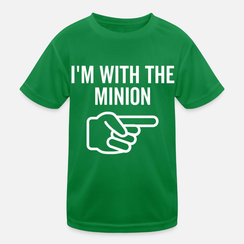 Ich bin mit dem Diener zusammen Kinder Funktions-T-Shirt
