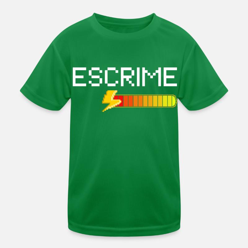 fencing pixel art Kids Functional T-Shirt