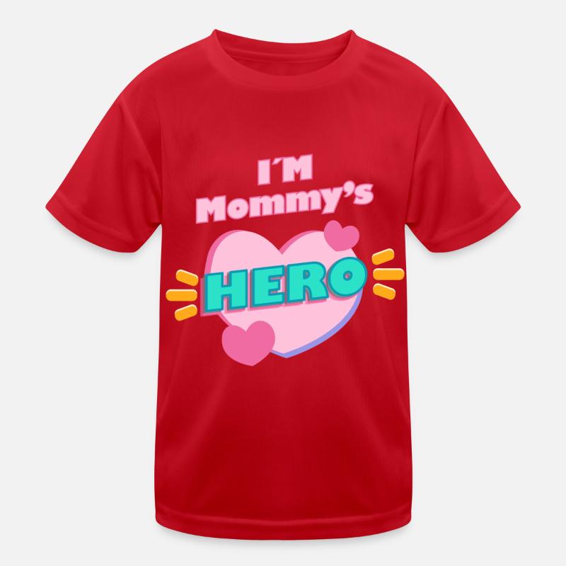 Ich bin Mamas HELD Kinder Funktions-T-Shirt