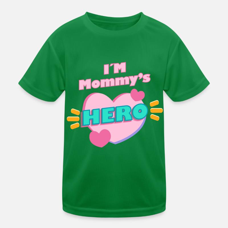 Ich bin Mamas HELD Kinder Funktions-T-Shirt