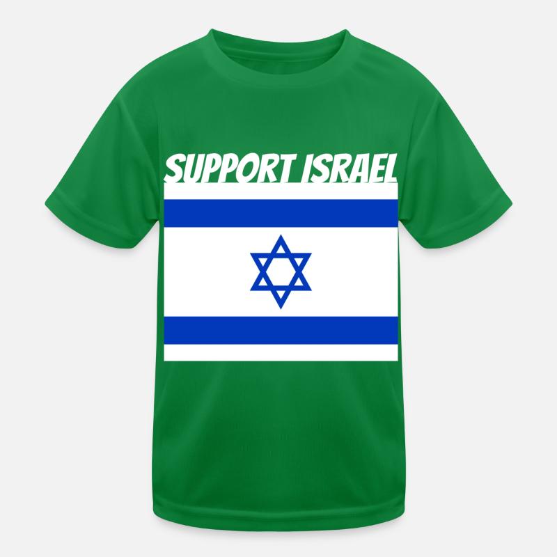 Support Israel Kinder Funktions-T-Shirt