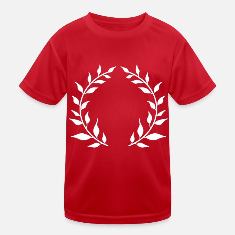 Kranz weiß Kinder Funktions-T-Shirt