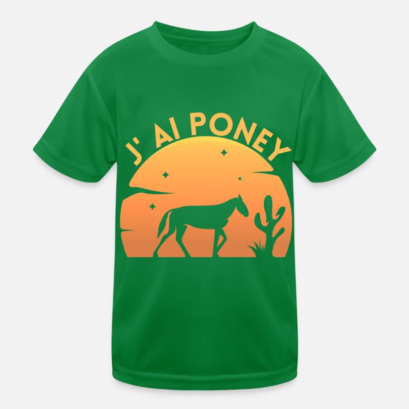 Ich habe Pony - Cavalier Geschenkidee Kinder Funktions-T-Shirt