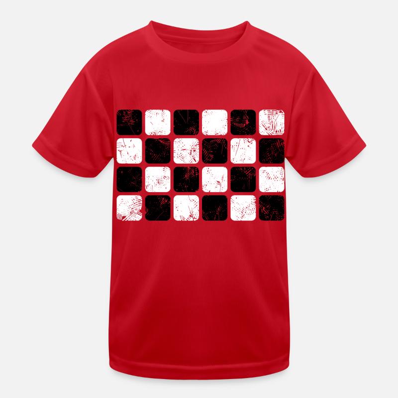 Drapeau noir / Course T-shirt sport Enfant
