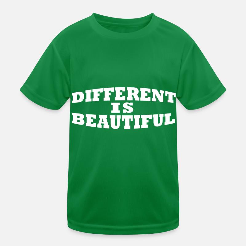 Different is beautiful Being different is wonderful Kids Functional T-Shirt