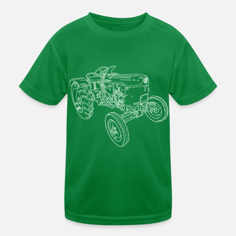 Oldtimer Traktor Kinder Funktions-T-Shirt