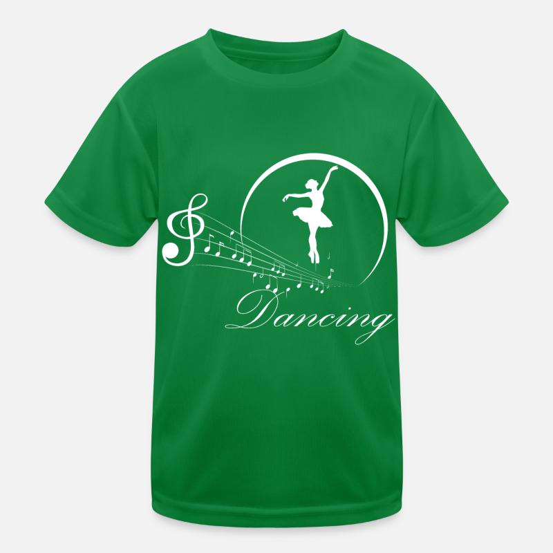 Dancing Dance Music Kids Functional T-Shirt