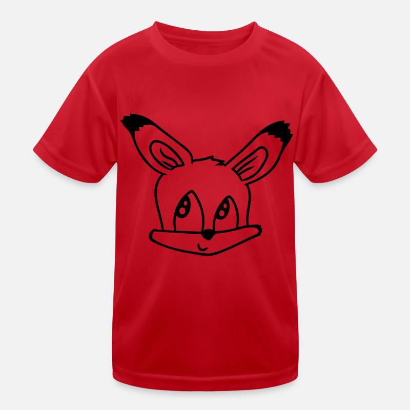 Fuchs Rotfuchs Wildes Tier Schlauer Wald Bewohner Kinder Funktions-T-Shirt