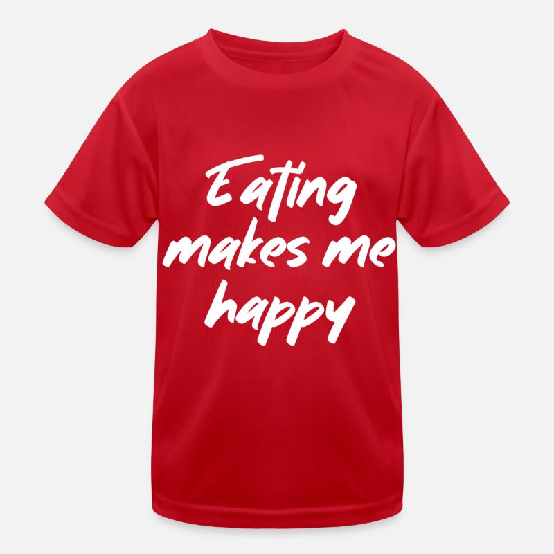 Manger me rend heureux T-shirt sport Enfant