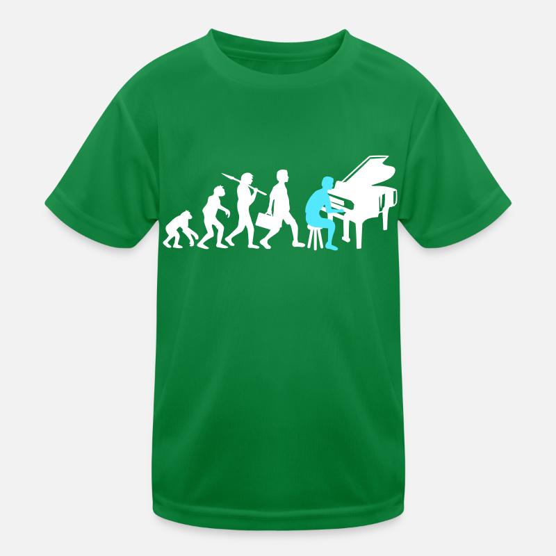 Evolution Touches d’instrument de piano Jouer de la musique T-shirt sport Enfant