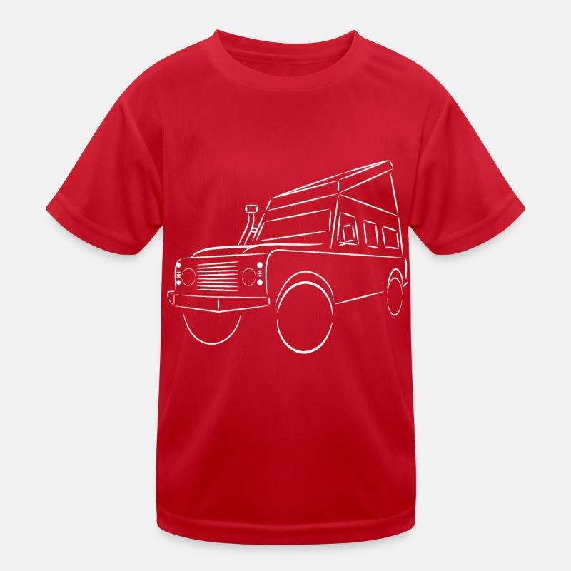 Defender mit Hubdach Kinder Funktions-T-Shirt