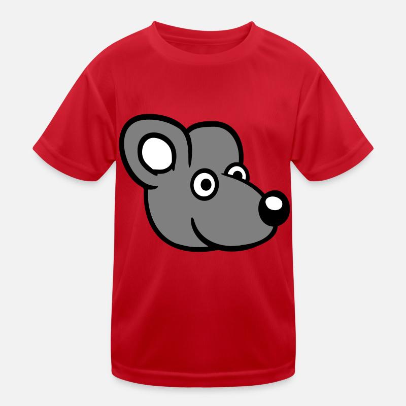 Maus Mäuschen Süße Kleine Ratte Nager Lustig Comic Kinder Funktions-T-Shirt