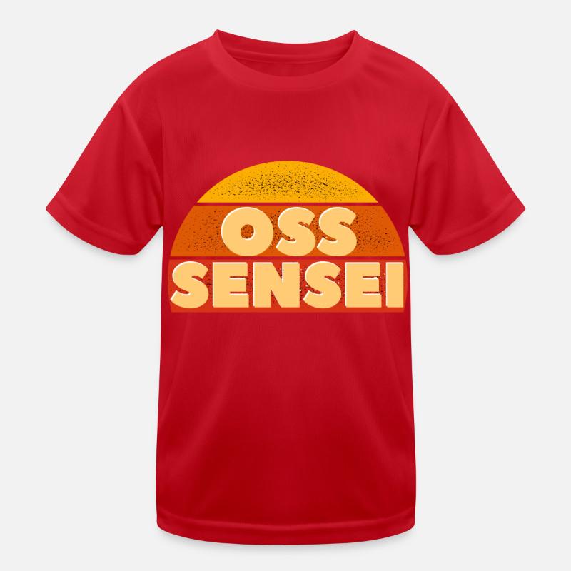 Oss sensei - Judo Geschenkidee Kinder Funktions-T-Shirt
