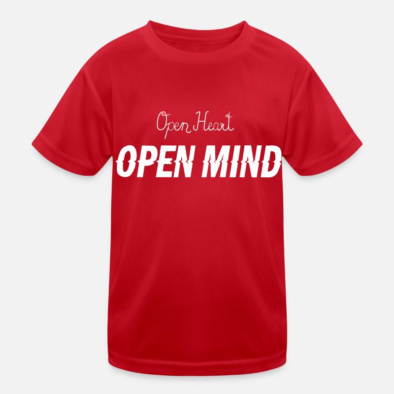 Open heart -Open mind Kinder Funktions-T-Shirt