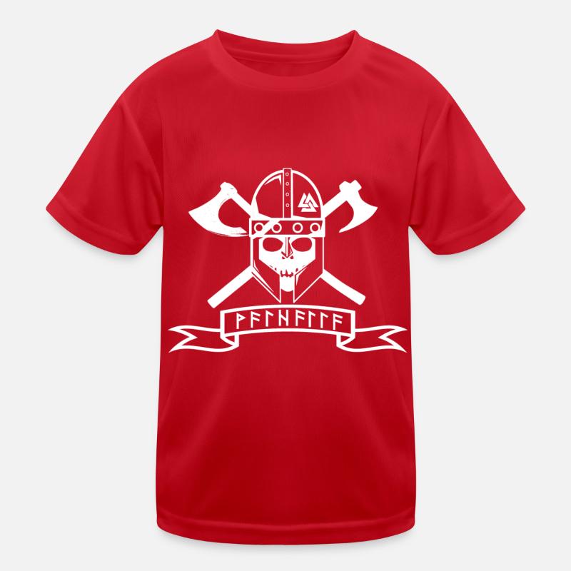 Logo Walhalla blanc T-shirt sport Enfant