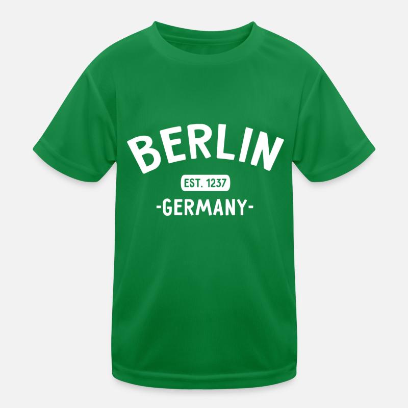 Berlin - Est. 1237 - Germany - Berliner Bär Kinder Funktions-T-Shirt