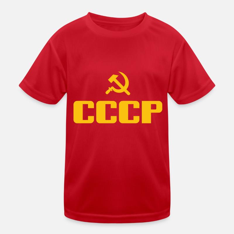 Soviet - Hammer and Sickle Soviet Union - Communist Kids Functional T-Shirt