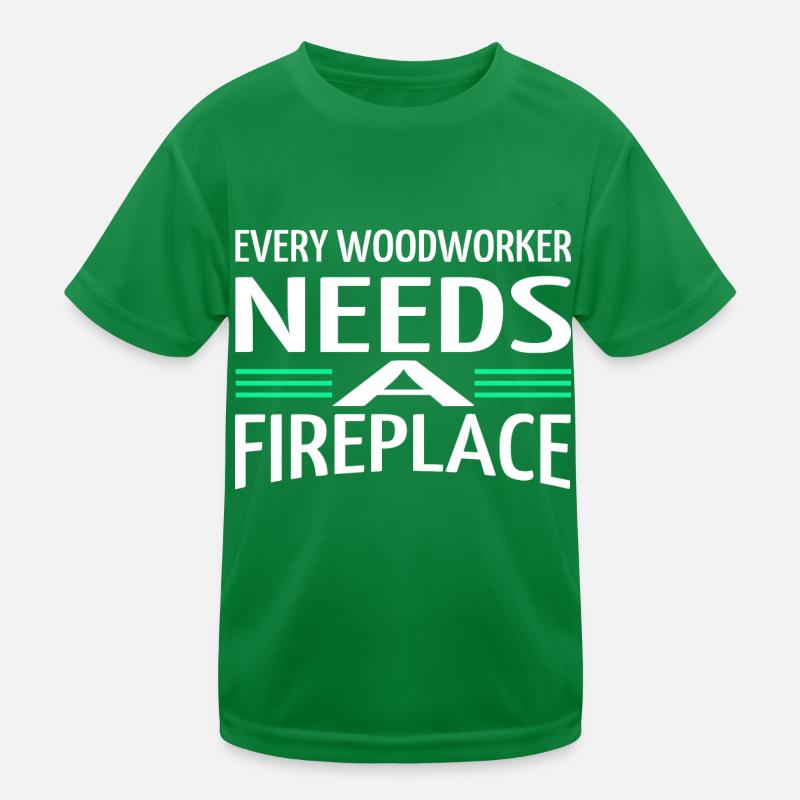 funny quote woodworker apprentice felling Kids Functional T-Shirt