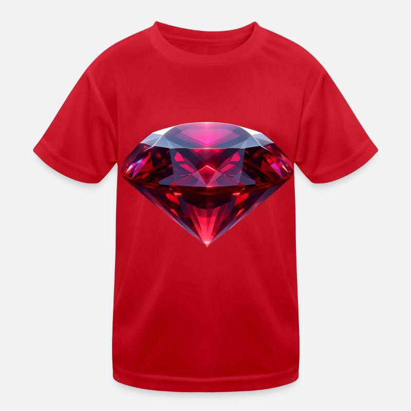 Reddish Ruby Kids Functional T-Shirt