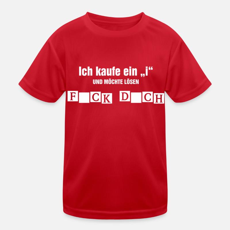 Ich möchte ein "i" kaufen Kinder Funktions-T-Shirt
