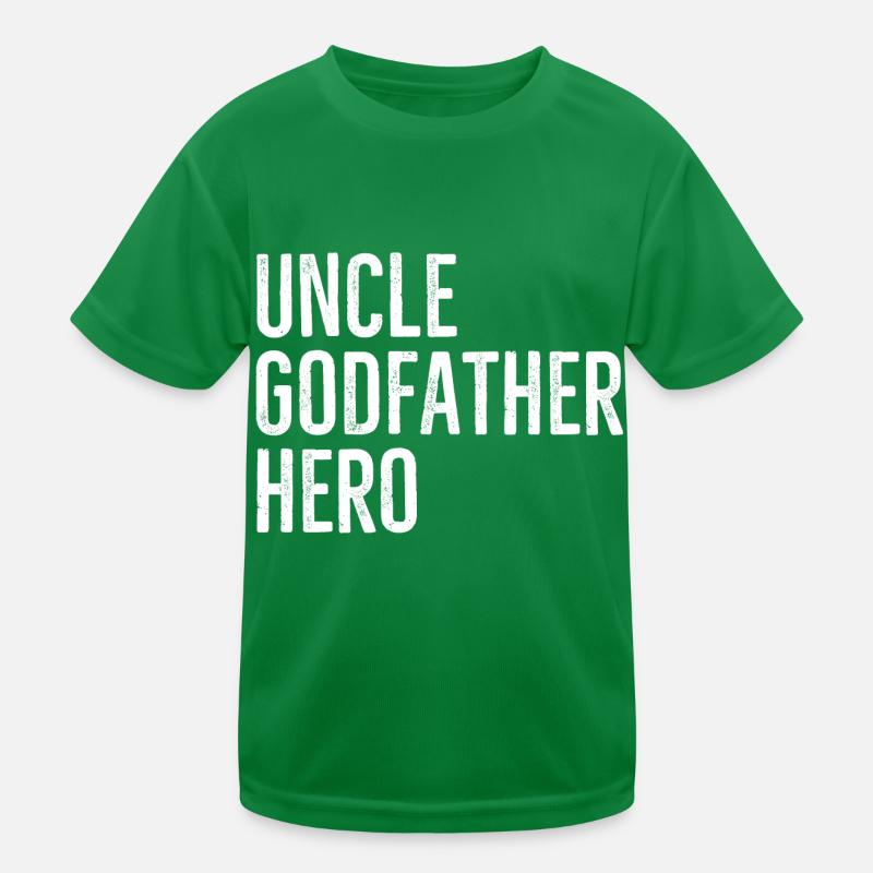 Onkel Pate Held Kinder Funktions-T-Shirt