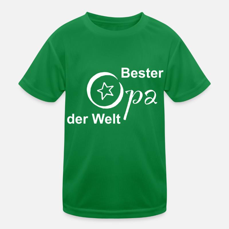 Bester Opa der Welt Design Kinder Funktions-T-Shirt