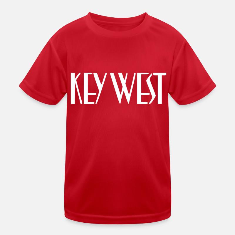 Key West Florida - Kids Functional T-Shirt - red