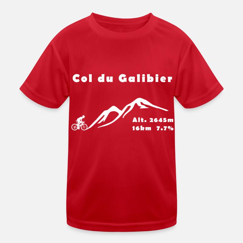 Col du Galibier Kinder Funktions-T-Shirt