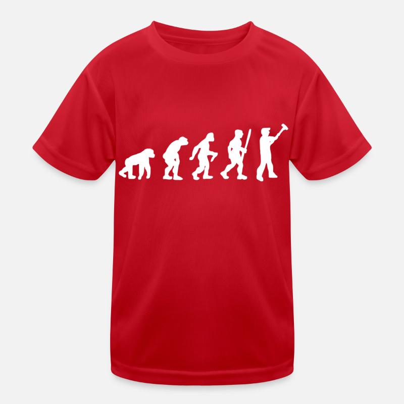 Maler und Lackierer Streichen Evolution Pinsel Kinder Funktions-T-Shirt