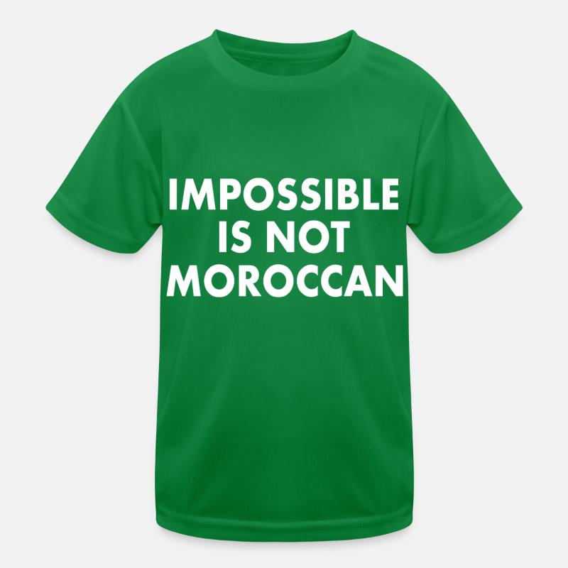 Maroc - impossible is not moroccan T-shirt sport Enfant