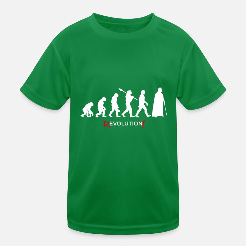 Revolution - Evolution Man Fun Twist 18 Kinder Funktions-T-Shirt
