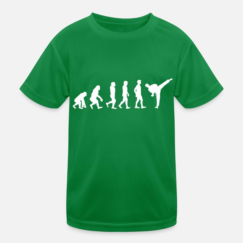 Karate Judo Martial Arts Kung Fu Evolution Kinder Funktions-T-Shirt