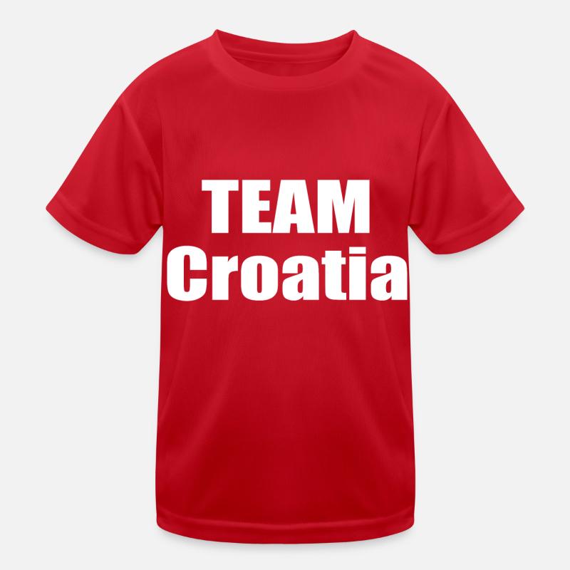 Team Croatia Kinder Funktions-T-Shirt
