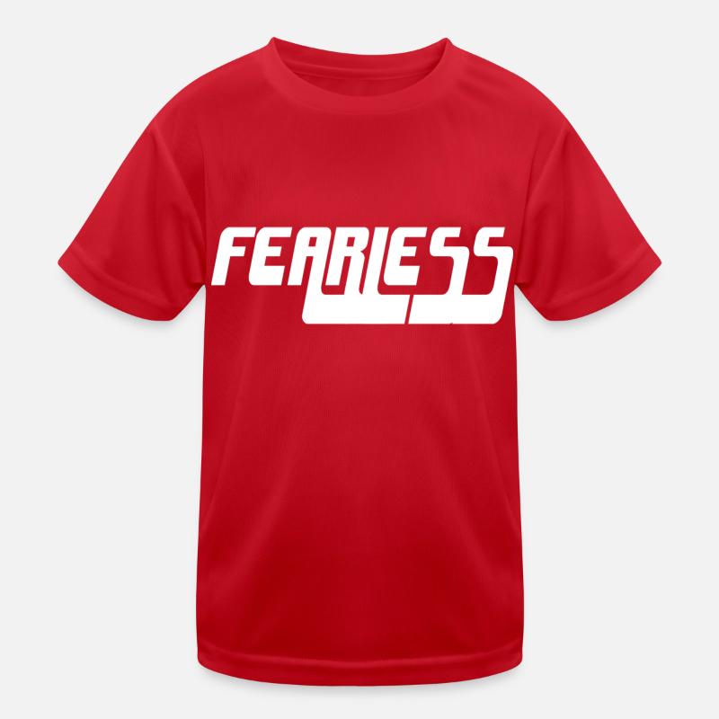 Fearless - Kids Functional T-Shirt - red