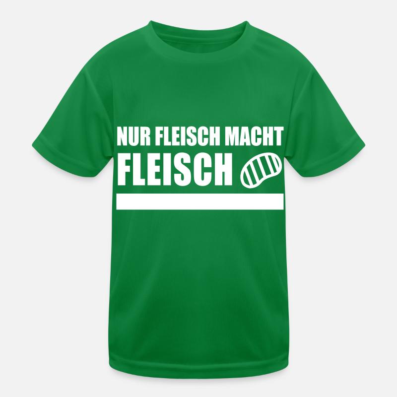 NUR FLEISCH MACHT FLEISCH Kinder Funktions-T-Shirt