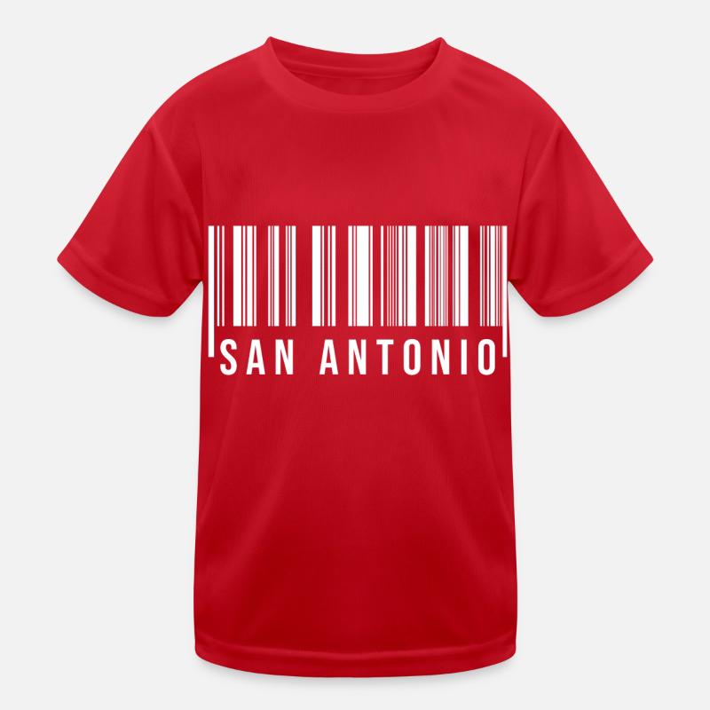 San Antonio Barcode Kids Functional T-Shirt